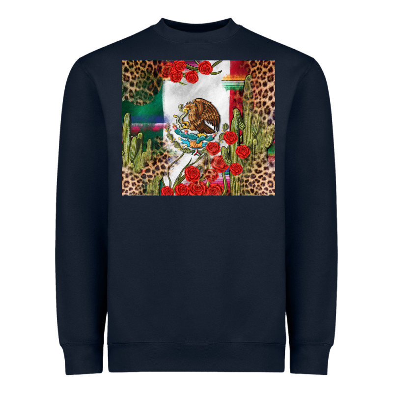 Mexico Flag Heavyweight Sweatshirt by FaDigitalArtStudio | Teevron