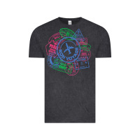 Vintage Black bon voyage travel stamp t shirt Vintage Tee - linhVisuals
