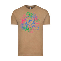 Vintage Coffee bon voyage travel stamp t shirt Vintage Tee - linhVisuals