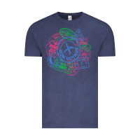Vintage Denim bon voyage travel stamp t shirt Vintage Tee - linhVisuals