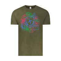 Vintage Olive bon voyage travel stamp t shirt Vintage Tee - linhVisuals