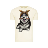 Vintage Arctic alaskan husky with bandeau Vintage Tee - texasbilliewilder