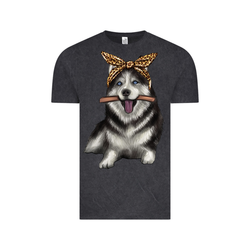 Alaskan Husky With Bandeau Vintage Tee by texasbilliewilder | Teevron