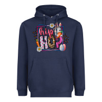 Navy hip hop Heavyweight Hoodie - CowhideDigitalArt