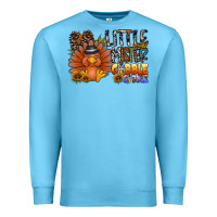 Ocean Blue little mister gobble gobble Premium Sweatshirt - CowhideDigitalArt