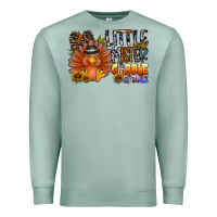 Seafoam little mister gobble gobble Premium Sweatshirt - CowhideDigitalArt