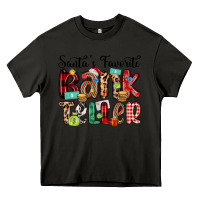 Asphalt santa s favorite bank teller Heavy Core Tee - MaliasSmallBusiness