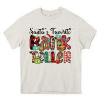 Cream santa s favorite bank teller Heavy Core Tee - MaliasSmallBusiness
