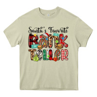Mossy santa s favorite bank teller Heavy Core Tee - MaliasSmallBusiness