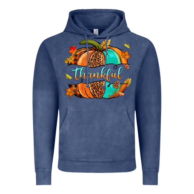Pumpkin Thankful Vintage Hoodie by NancyCooperArtShop | Teevron