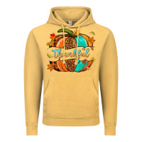 Vintage Mustard pumpkin thankful Vintage Hoodie - NancyCooperArtShop