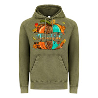 Vintage Olive pumpkin thankful Vintage Hoodie - NancyCooperArtShop
