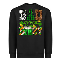 Black St. Patrick's Bad green boozy Heavyweight Sweatshirt - OliviaCreatesArt