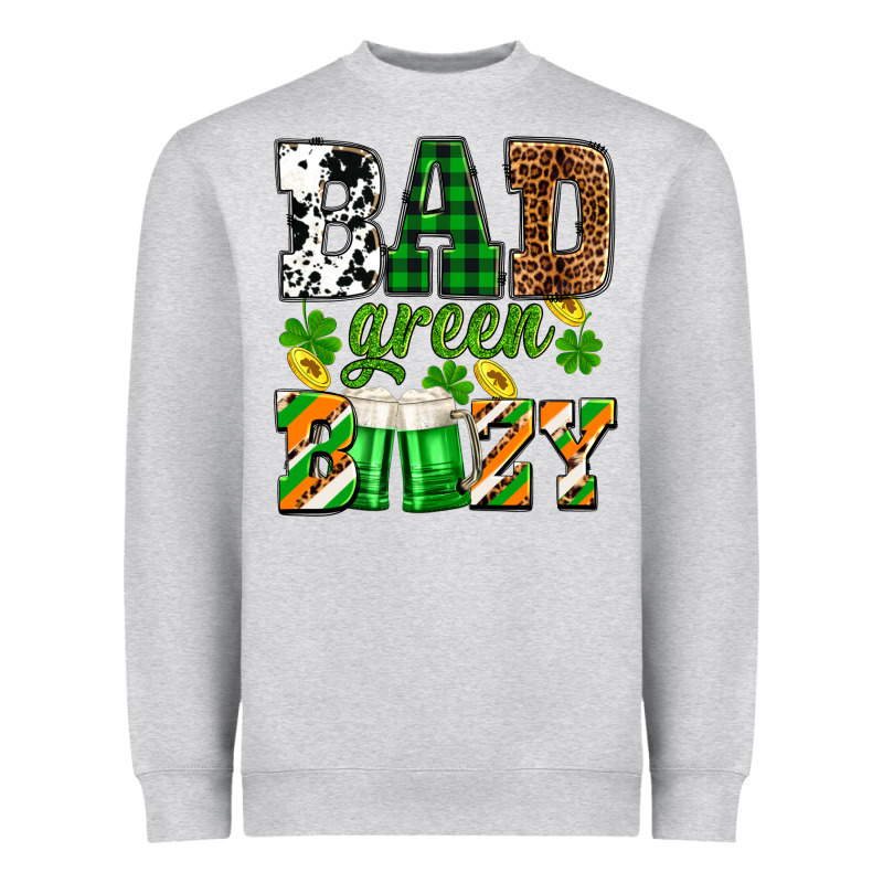 St. Patrick's Bad Green Boozy Heavyweight Sweatshirt by OliviaCreatesArt | Teevron