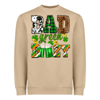 Mushroom St. Patrick's Bad green boozy Heavyweight Sweatshirt - OliviaCreatesArt