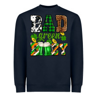 Navy St. Patrick's Bad green boozy Heavyweight Sweatshirt - OliviaCreatesArt