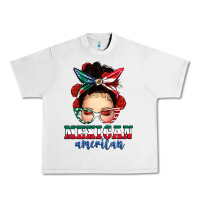 Lunar Rock Mexican American Messy Bun Urban Heavy Tee - texasbilliewilder