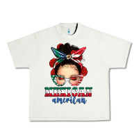 Pistachio Mexican American Messy Bun Urban Heavy Tee - texasbilliewilder