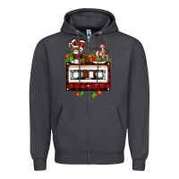 Smoke christmas cassette Zipper Hoodie - FaDigitalArtStudio