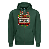 Sports Green christmas cassette Zipper Hoodie - FaDigitalArtStudio