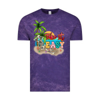 Cloud Purple take it easy Vintage Tee - NancyCooperArtShop