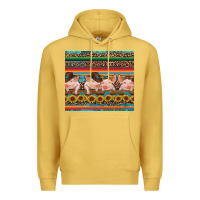 Antique Gold western serape pigs Premium Hoodie - RanaPortraitStore