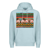 Blue Mist western serape pigs Premium Hoodie - RanaPortraitStore