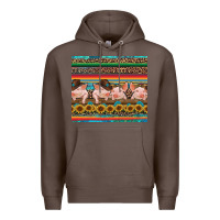Coffee western serape pigs Premium Hoodie - RanaPortraitStore