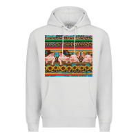 Dove Grey western serape pigs Premium Hoodie - RanaPortraitStore
