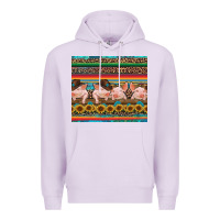 Lilac western serape pigs Premium Hoodie - RanaPortraitStore
