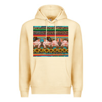 Pina Colada western serape pigs Premium Hoodie - RanaPortraitStore