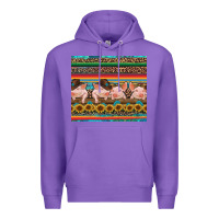 Purple western serape pigs Premium Hoodie - RanaPortraitStore