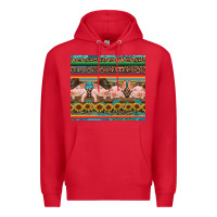 Red western serape pigs Premium Hoodie - RanaPortraitStore