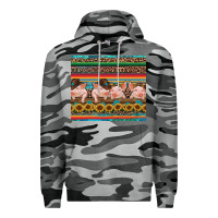 Slate Camo western serape pigs Premium Hoodie - RanaPortraitStore
