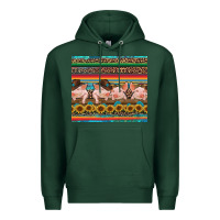 Sports Green western serape pigs Premium Hoodie - RanaPortraitStore
