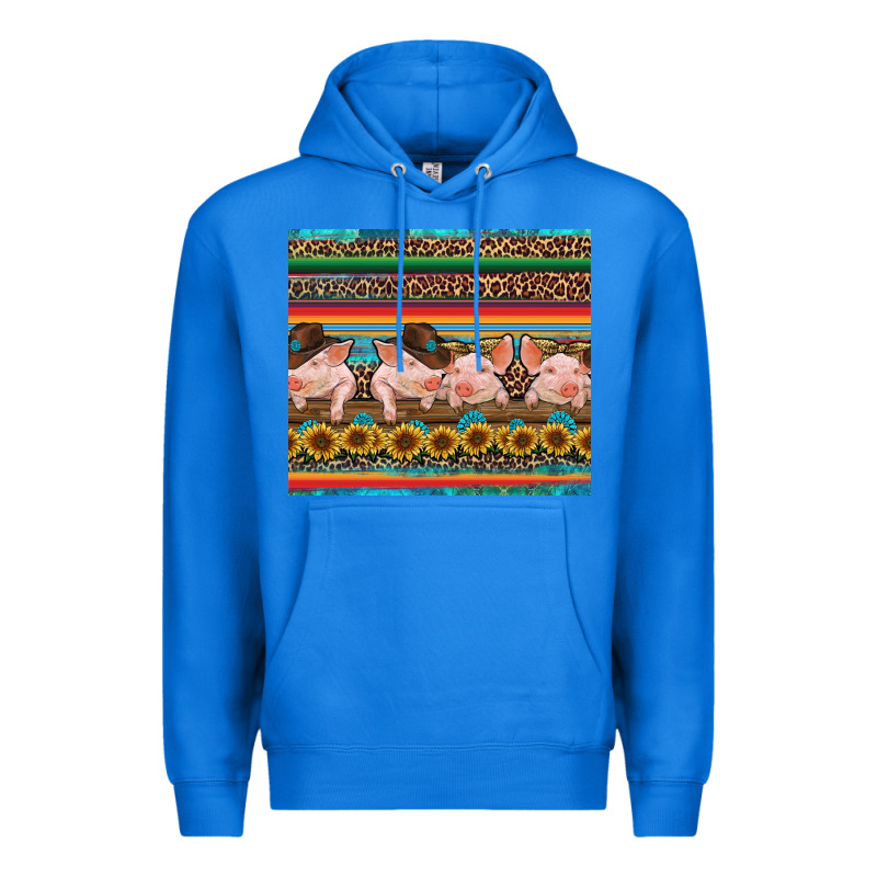 Western Serape Pigs Premium Hoodie by RanaPortraitStore | Teevron