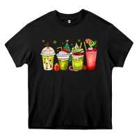 Black Christmas characters coffee cups Heavy Core Tee - MaliasSmallBusiness