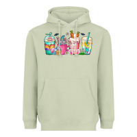 Matcha easter day coffee gnome Heavyweight Hoodie - CowhideDigitalArt