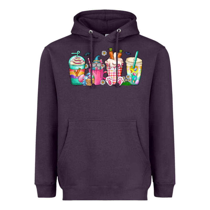 Easter Day Coffee Gnome Heavyweight Hoodie by CowhideDigitalArt | Teevron