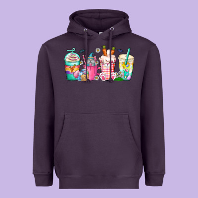 Easter Day Coffee Gnome Heavyweight Hoodie Designed By Cowhidedigitalart
