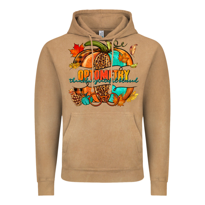 Optometry Thankful Grateful Blessed Pumpkin Vintage Hoodie by NancyCooperArtShop | Teevron