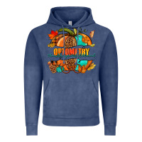 Vintage Denim optometry thankful grateful blessed pumpkin Vintage Hoodie - NancyCooperArtShop
