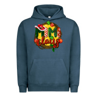 Pigment Midnight Navy mimi claus christmas Urban Hoodie - BarkalooDesign