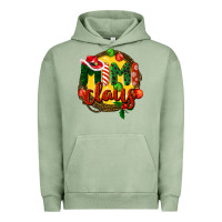 Pigment Oil Green mimi claus christmas Urban Hoodie - BarkalooDesign