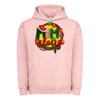 Pigment Salmon mimi claus christmas Urban Hoodie - BarkalooDesign