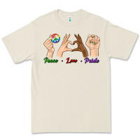 Bone Peace Love Pride Premium Tee - BundleAndBundleShop