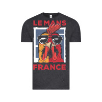 Vintage Black le mans t  shirt le mans france gallic rooster t  shirt Vintage Tee - linhVisuals