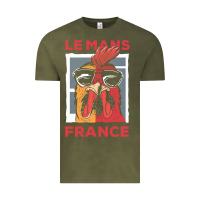 Vintage Olive le mans t  shirt le mans france gallic rooster t  shirt Vintage Tee - linhVisuals