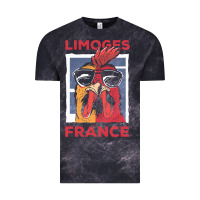 Cloud Black limoges t  shirt limoges france gallic rooster t  shirt Vintage Tee - linhVisuals