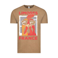 Vintage Coffee limoges t  shirt limoges france gallic rooster t  shirt Vintage Tee - linhVisuals